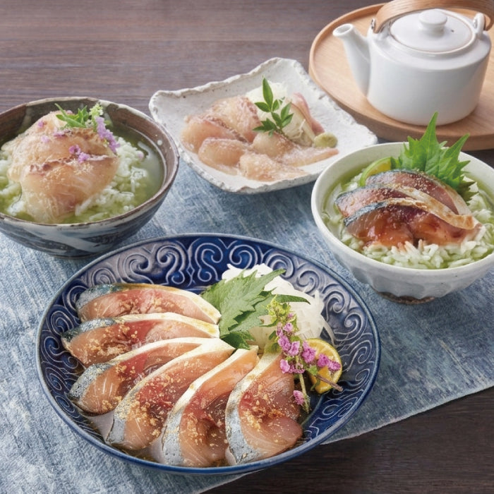 華（はな）セット / ごま鯖100g×2 ＆ ごま鯛85g×2 ＆ 八女だし茶5g×1